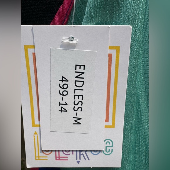 LuLaRoe Vibrant Multicolor Maxi Dress - Picture 9 of 9